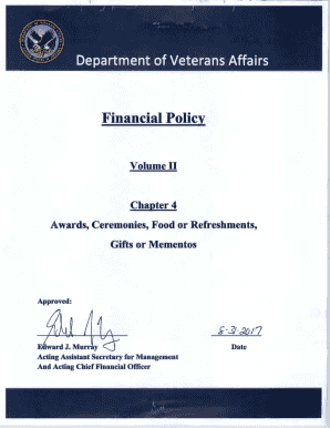 Fillable Online va Awards, Ceremonies, Food or Refreshments, Fax Email ...