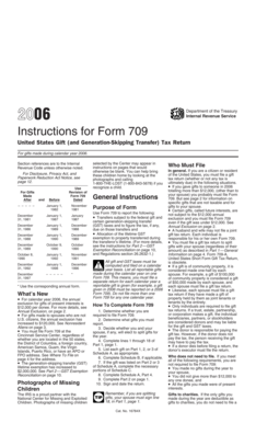 Instructions for Form 709