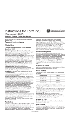 Form 720 Instructions