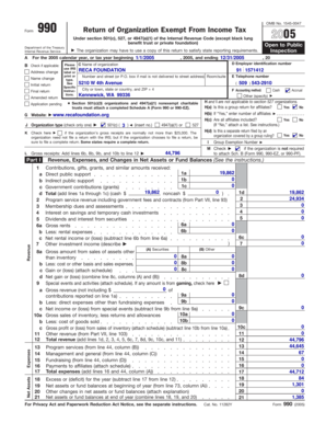 Form 990 Return of Organization Exempt From Income Tax