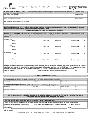 guardian beneficiary designation form