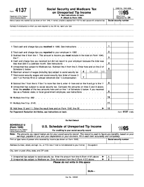 Form 4137 - IRS