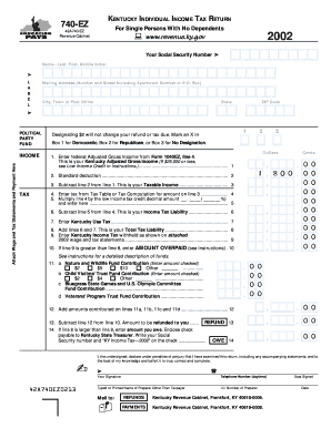 kentucky state tax return740 ez form