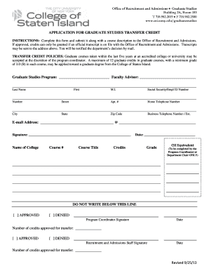 fax number for college of staten island for transcripts form