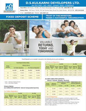 Fixed Deposit Application Form