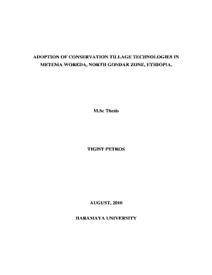 Haramaya university research proposal format picture