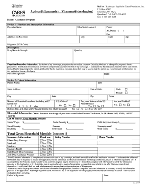 Patient Assistance Program Application