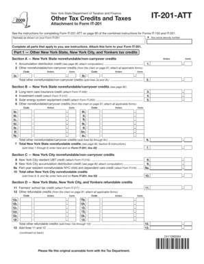New York State IT-201-ATT Form