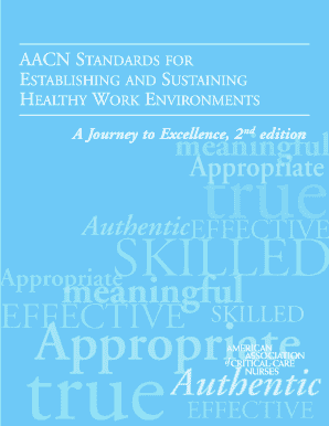 Fillable Online aacn AACN STANDARDS FOR Fax Email Print - pdfFiller