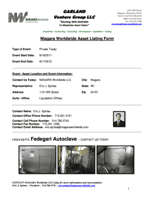 Acord 125 Autoclave - Fill Online, Printable, Fillable, Blank | PDFfiller