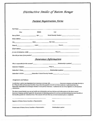 Patient Medical History Form