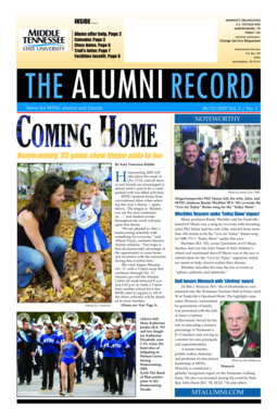 Aug 2005 Alum Record - Middle Tennessee State University - mtsu