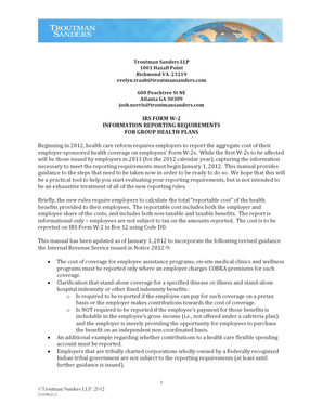 IRS Form W-2 Health Coverage Reporting