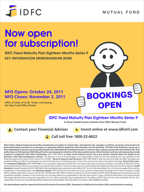 IDFC Fixed Maturity Plan Eighteen Months Series 9
