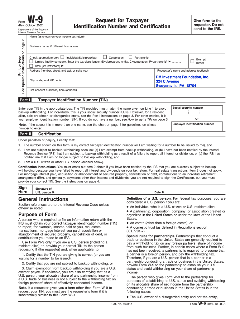How To Fill Out A W9 For A Church Fill Out Sign Online DocHub