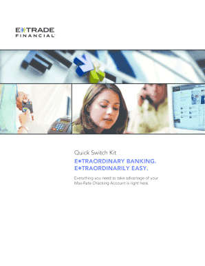 Max-Rate Checking Account Switch Kit