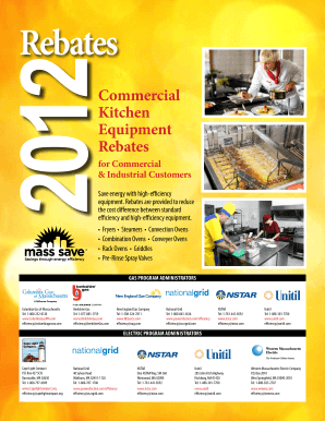 Massachusetts Commercial Kitchen Equipment Rebate Form