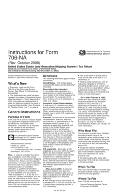 Form 706-NA Instructions