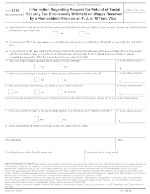 IRS Form 8316