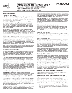 New York Amended Nonresident Income Tax Return