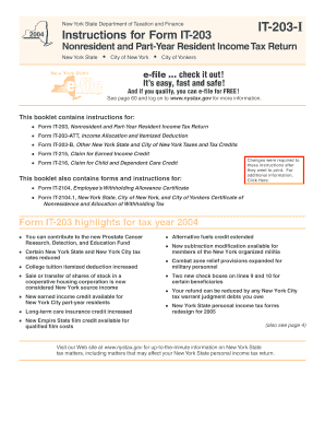 Fillable Online tax ny New York State in 2004, you must file Form IT ...