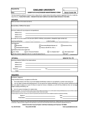 US W-9 Tax Form