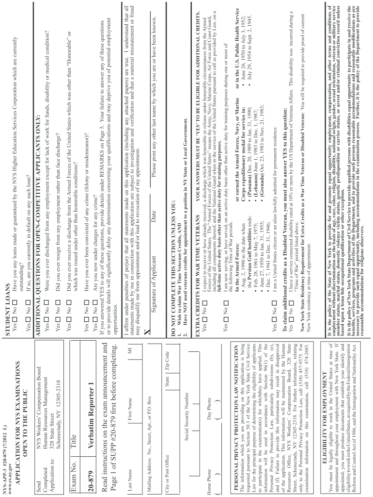 nys form nys app 1 21l Preview on Page 1.