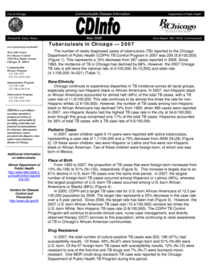 Chicago Tuberculosis Report Form
