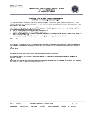Labor Condition Application for Nonimmigrant Workers