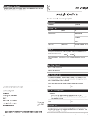 Job Application Form