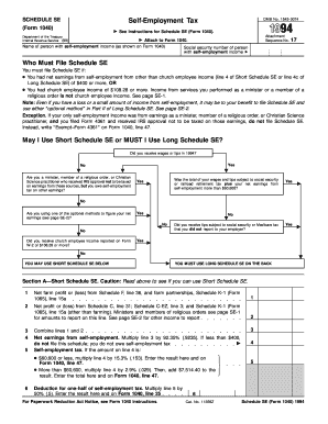 Schedule SE Form 1040