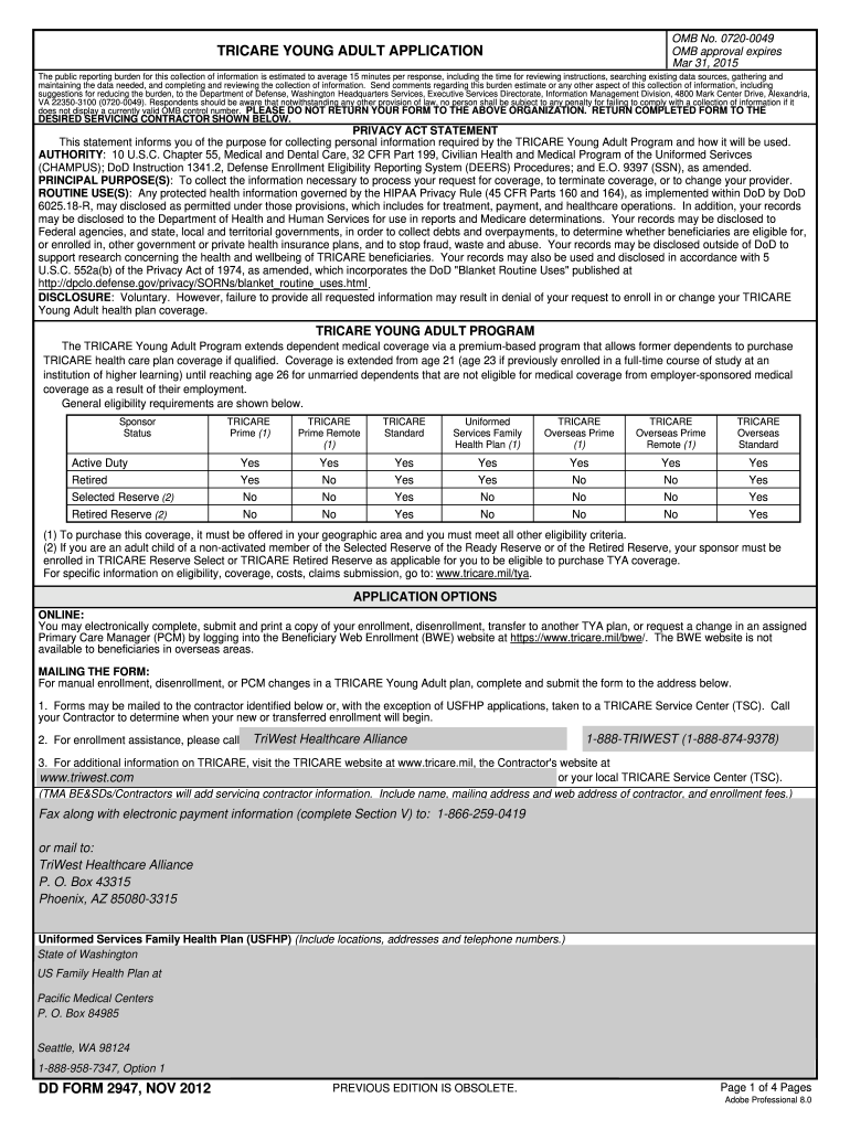 Form 2947: Fill out & sign online | DocHub