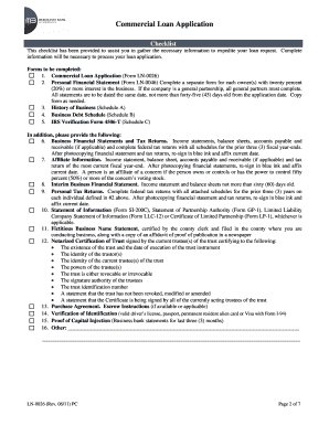 Commercial Loan Application Form LN-0026