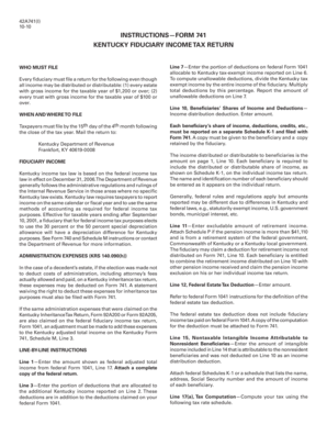 Kentucky Fiduciary Income Tax Return