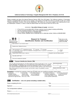 IRS Form W-9