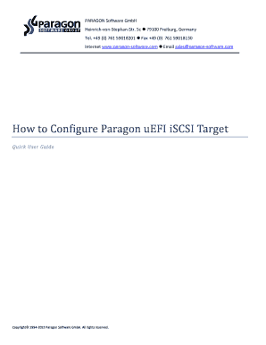 paragon uefi iscsi target form