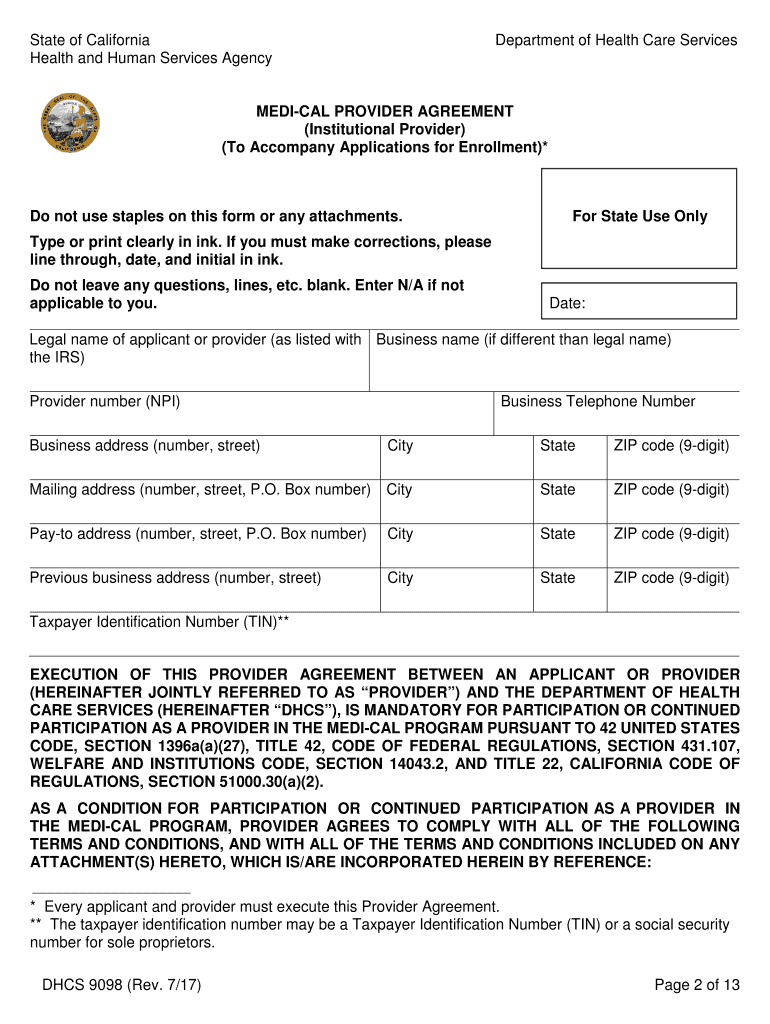 dhcs 9098 Preview on Page 1