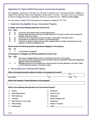 Figtree PACE Financing Application for Commercial Properties