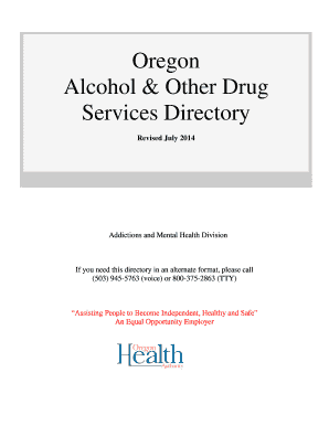 Oregon Alcohol & Other Drug Prevention Services Directory