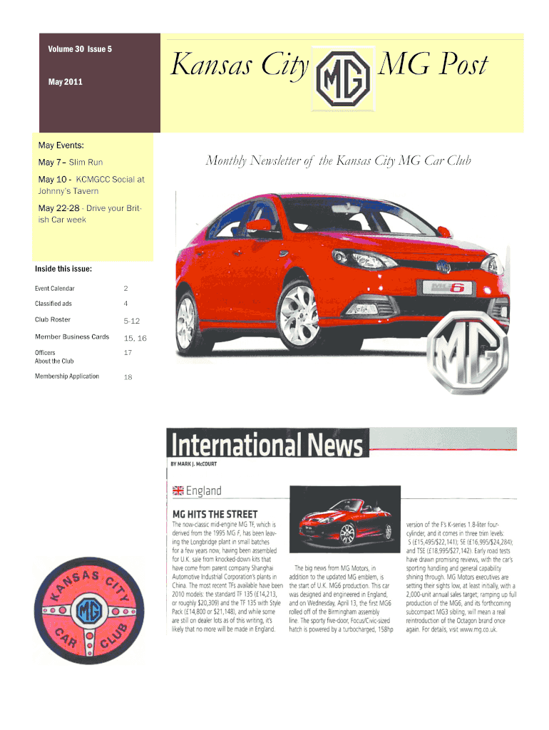 ter was formed in 1990 to serve the needs of MG owners throughout Preview on Page 1