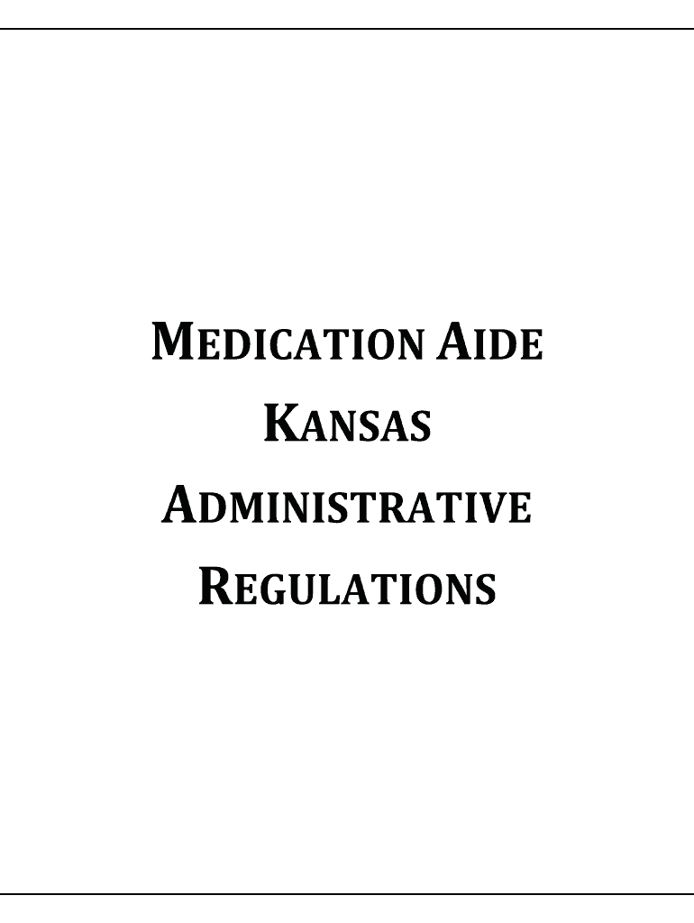 Medication Aide Regulations Preview on Page 1