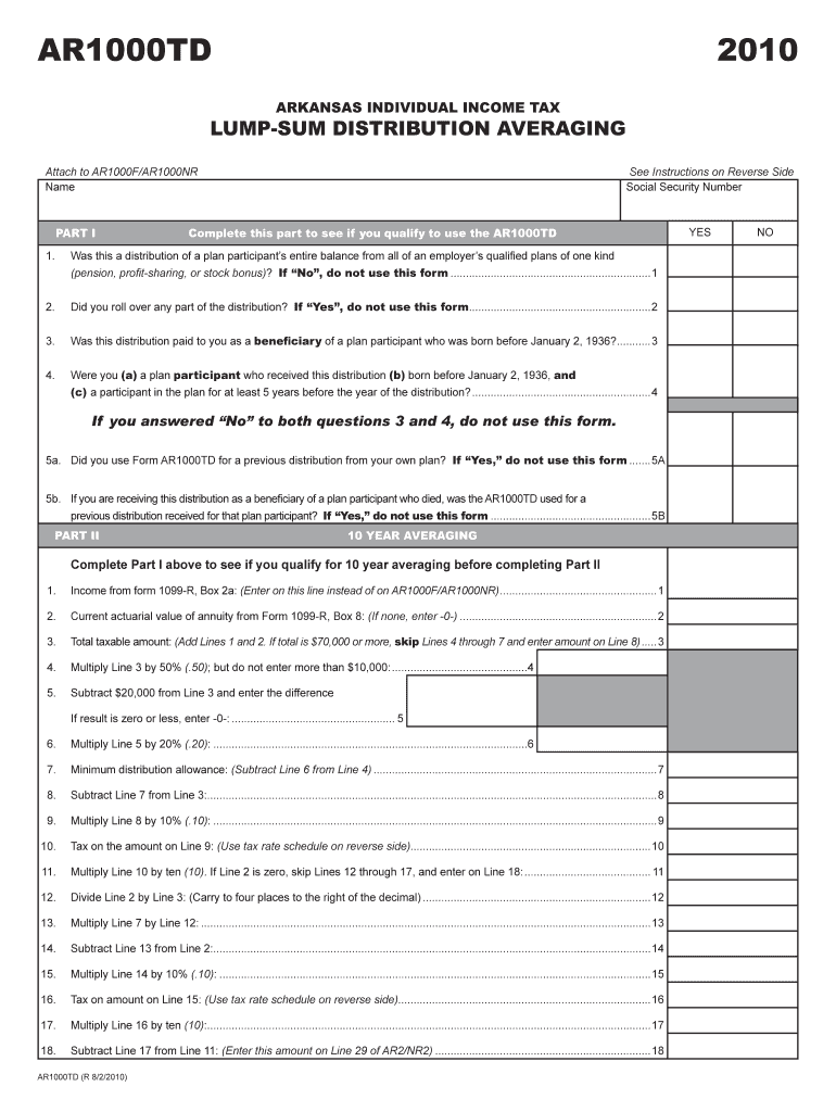 Individual Income Tax Account Change Form - Arkansas DFA Preview on Page 1