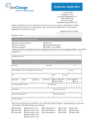 Employee Application Form