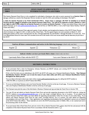 bp oil claim spreadsheet pdf form