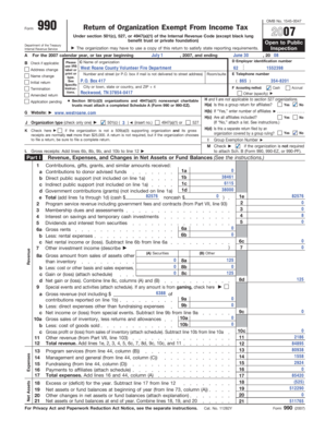 Form 990 Return of Organization Exempt From Income Tax