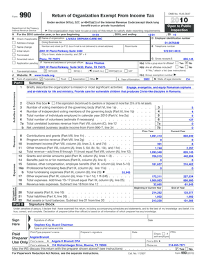 Form 990 Return of Organization Exempt From Income Tax