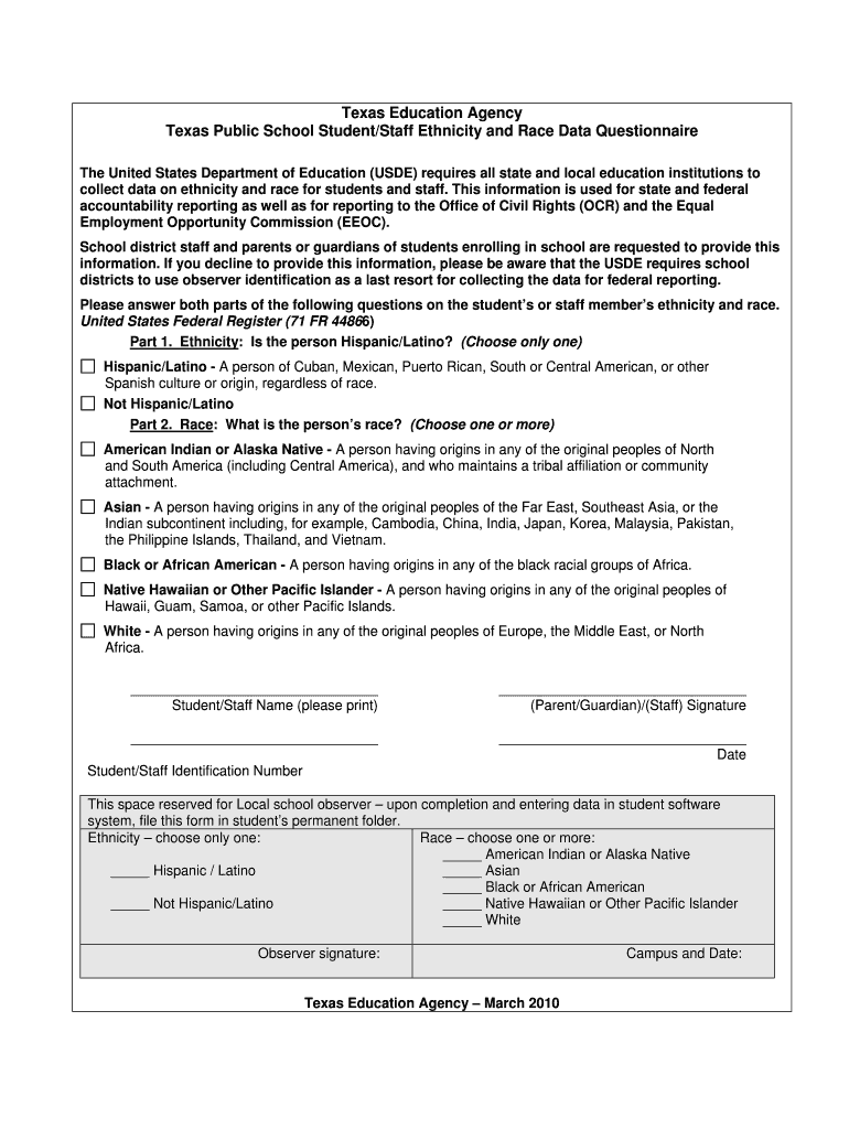 Texas Education Agency Texas Public School Student Staff Ethnicity - katyisd Preview on Page 1