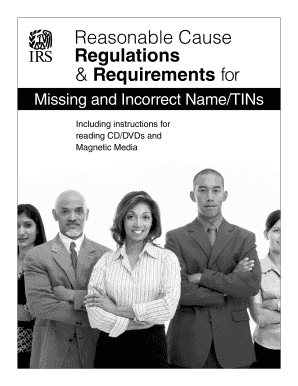 IRS Reasonable Cause Regulations for Missing and Incorrect TINs