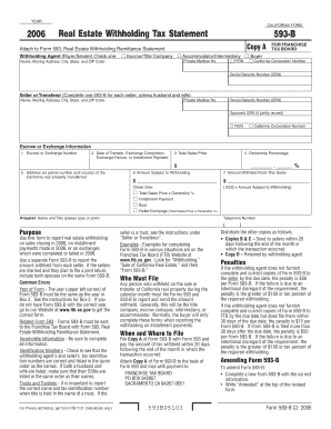 California Form 593-B 2006