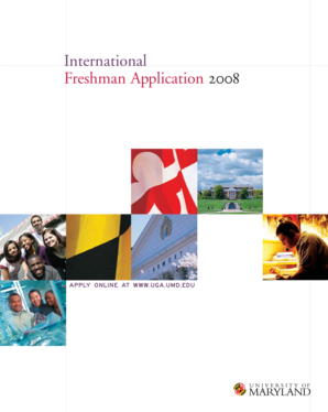 International Freshman Application